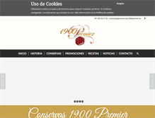 Tablet Screenshot of conservas1900premier.es